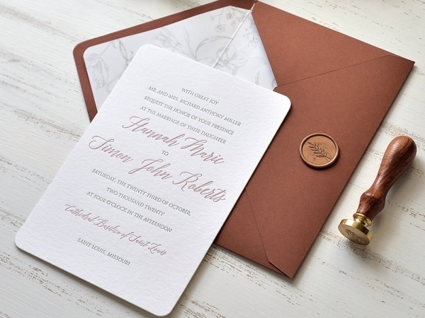 Partecipazione in Carta Cotone-Letterpress –